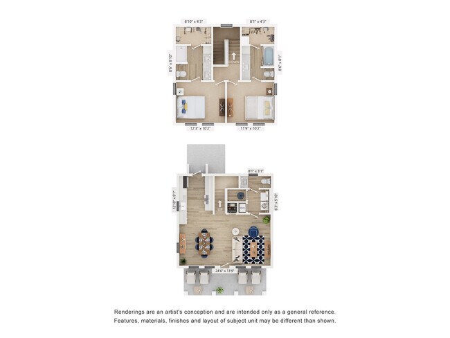 Floorplan - Hamlet at Avalon Park - Homes and Townhomes for Rent