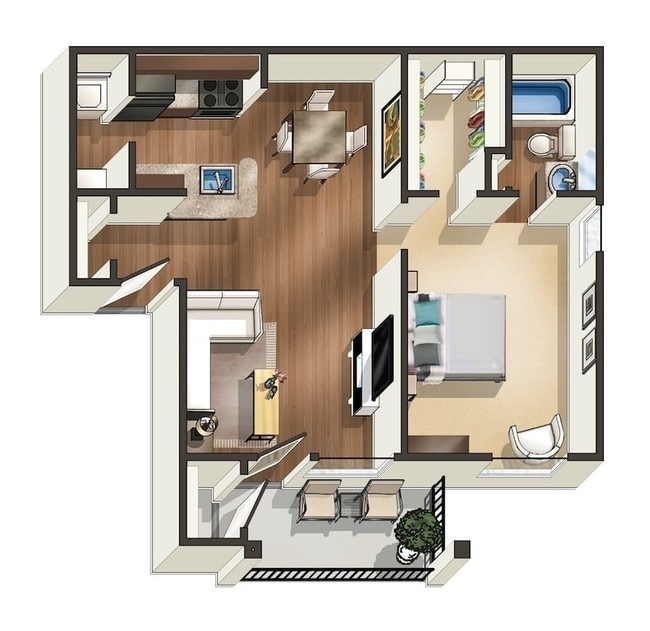 1 BED / 1 BATH - Sandshell at Fossil Creek