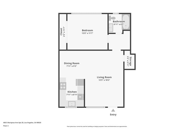 Floorplan - 400 S. Mariposa