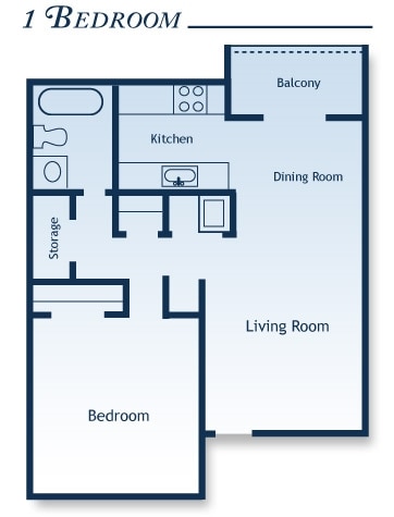 1BR/1BA - Fox Valley Apartments