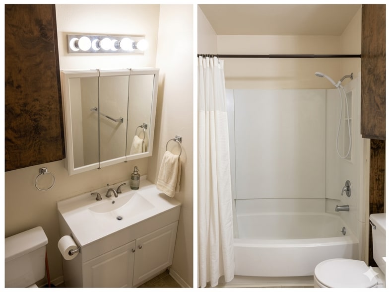 hall bath with shower - 702 Cross Timbers Dr