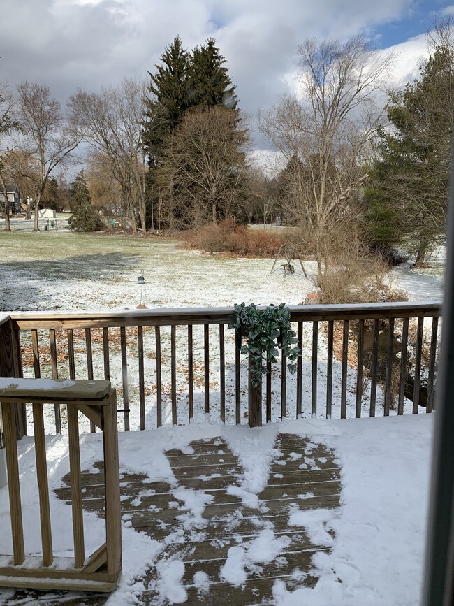 Peaceful backyard and deck - 3580 Bakerstown Rd