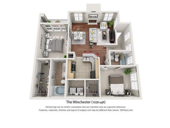 Floorplan - Stone Manor Apartments