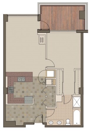 1BR/1BA - The Esplanade