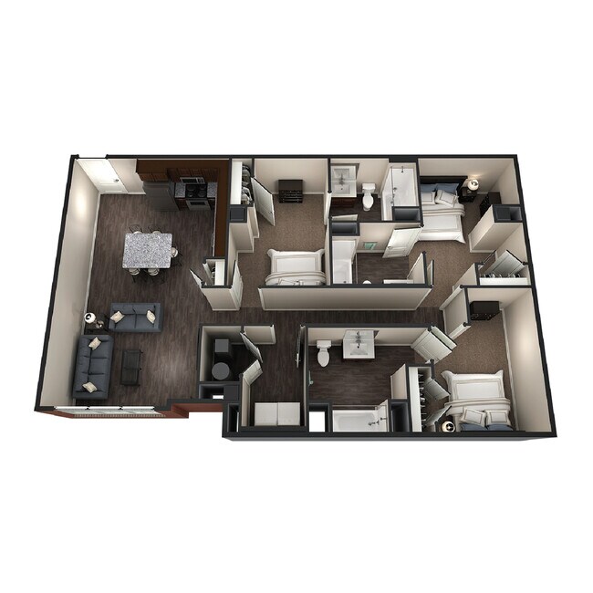 3BR/3BA - Hampton - Element Communities Downtown Columbia - Hi...