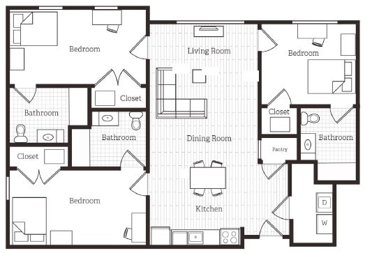 C3 Floorplan 1357 sqft - Watercress