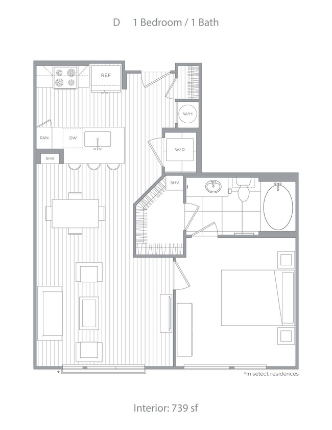 D 1 Bed / 1 Bath - Hanover Crossing Residences