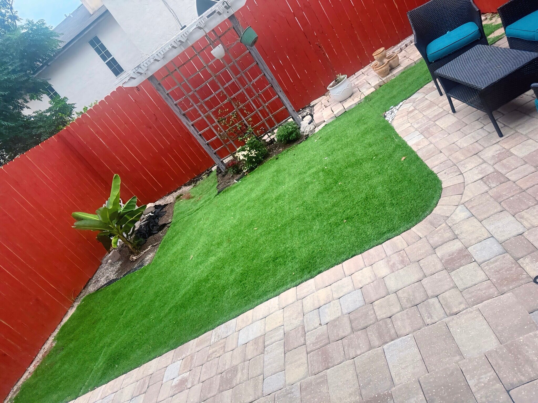 Privacy fenced in back yard - 1159 Fromage Cir W