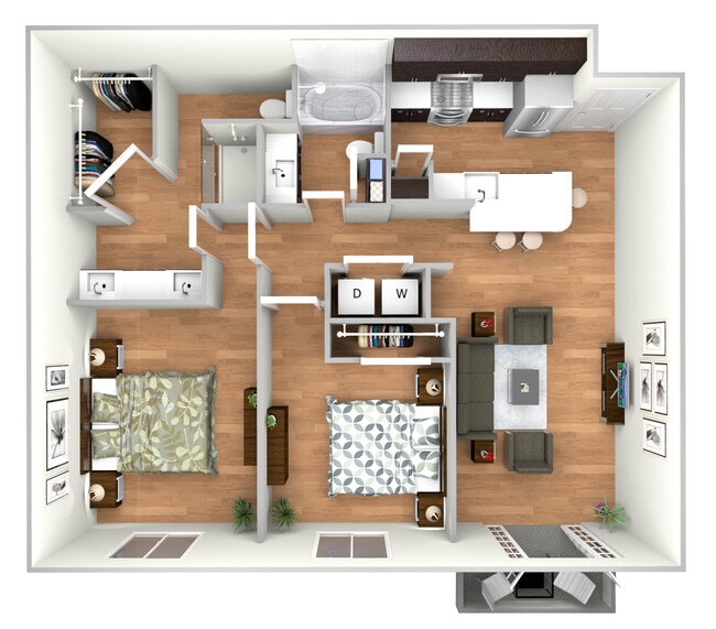2BR/2BA - Compass Bay Apartments