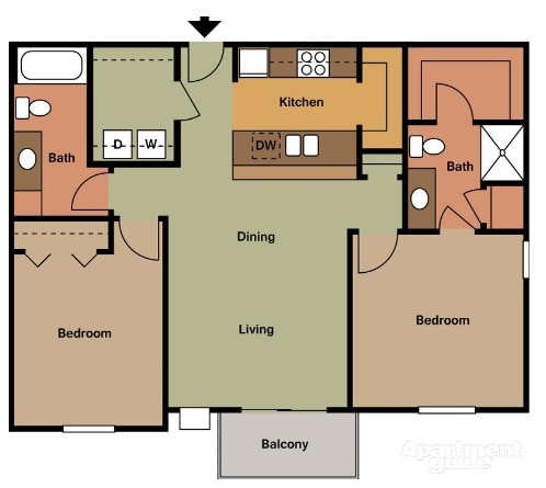 Floorplan - Veraway Apartments