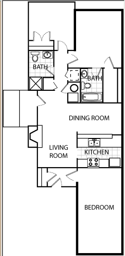 2BR/2BA - Bridgeport Apartments