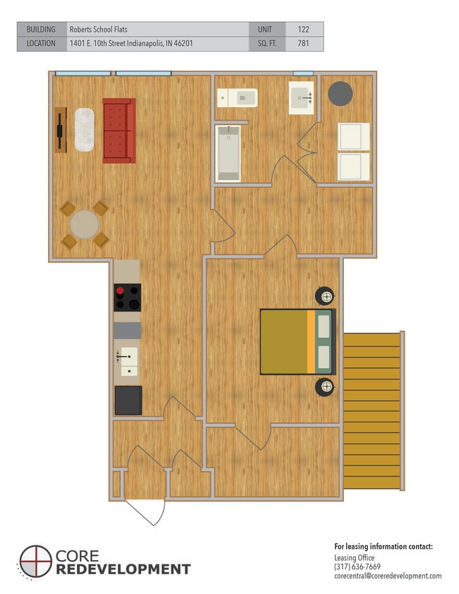Floorplan - Roberts School Flats