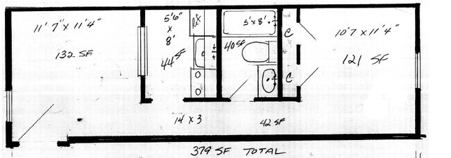 1BR / 1BA - Kernstown Apartments