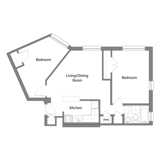 Floorplan - Monroe Tower