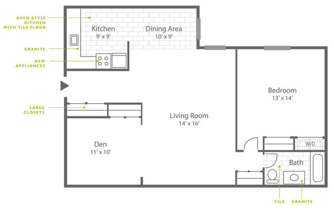 Floorplan - Leverington Court Apartments