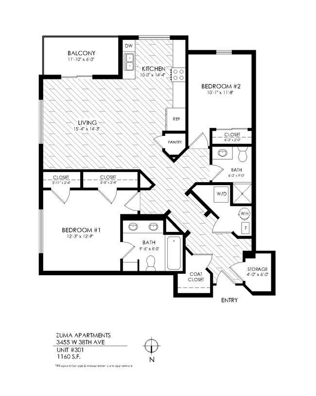 Floorplan - Zuma Apartments
