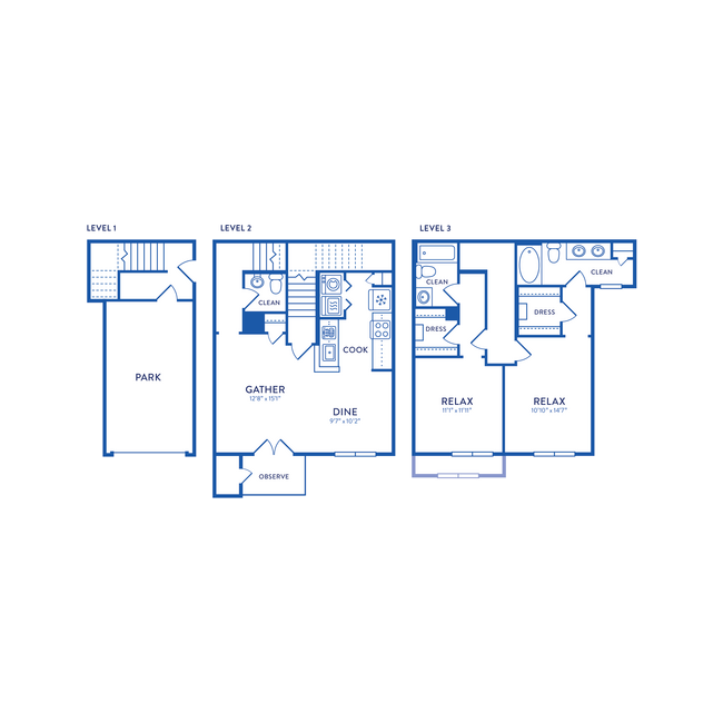 Floorplan - Huntington Townhomes