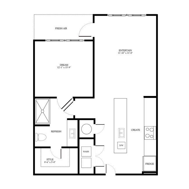 Floorplan - District on the Etowah Apartments