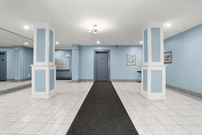 Secure front lobby. - 30 E Hartsdale Ave