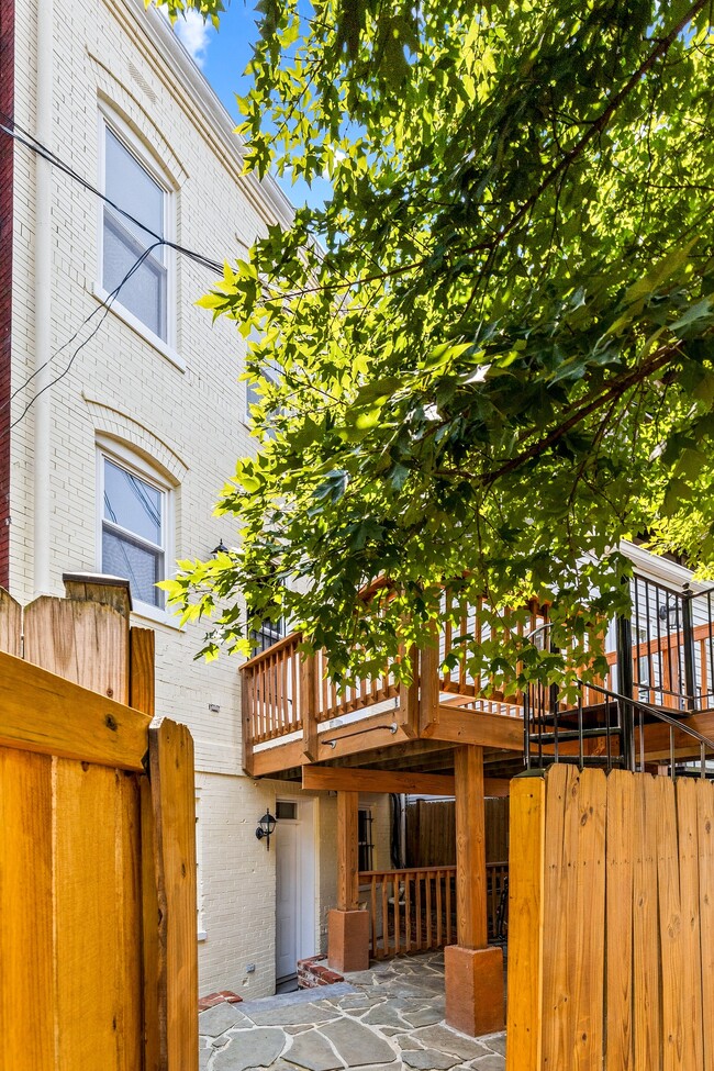 Rear patio with access to N Street NW - 39 New York Ave NW