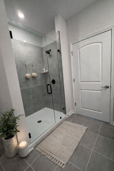 main walk-in shower staged - 4455 Reed Creek Dr