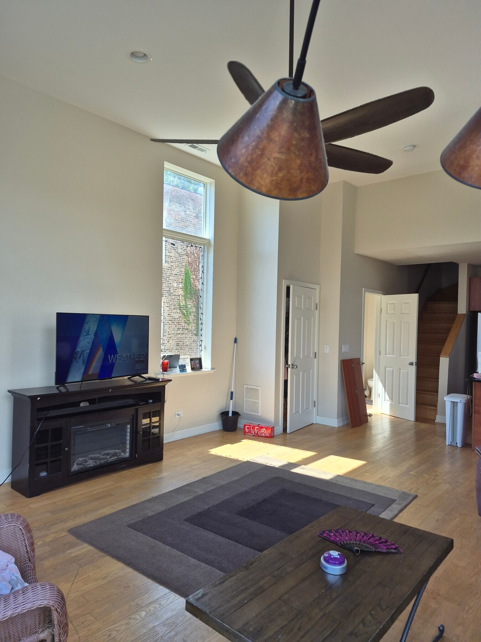 Living room with tv - 3711 S Damen Ave
