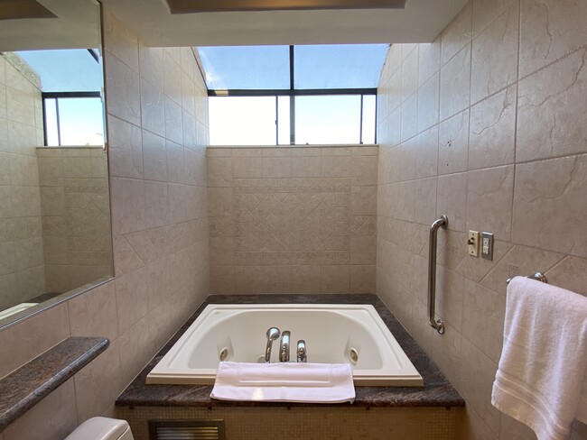 Master bathroom with jetted tub and skylight - 5146 Dorado Dr