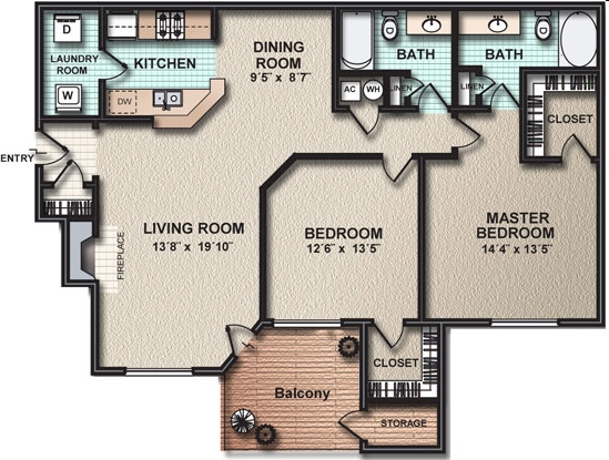 The Birch - The Arbors at Breckinridge Apartment Homes