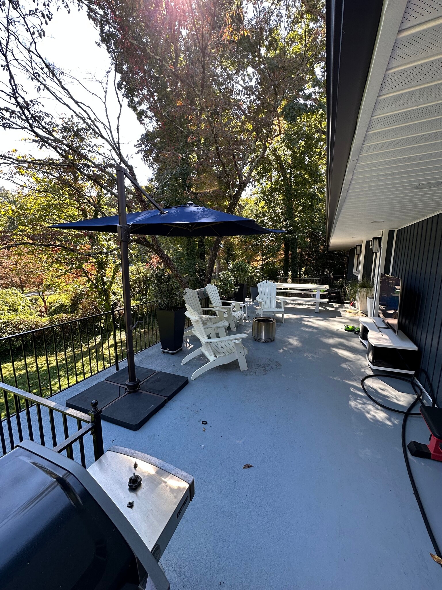 Back patio - 1007 N Peace Haven Rd