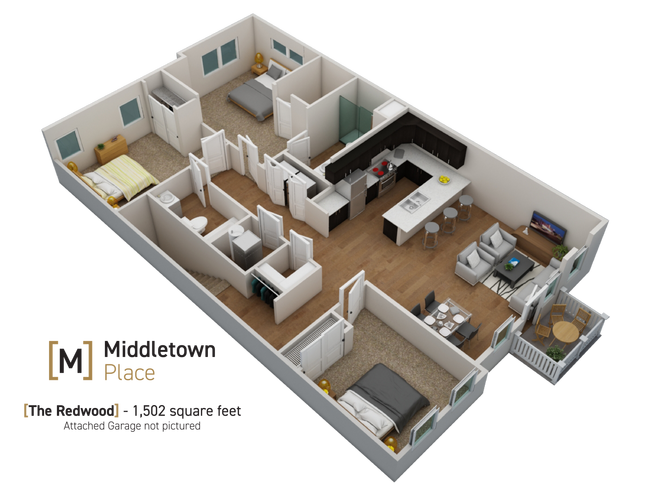 Floorplan - Middletown Place Apartments