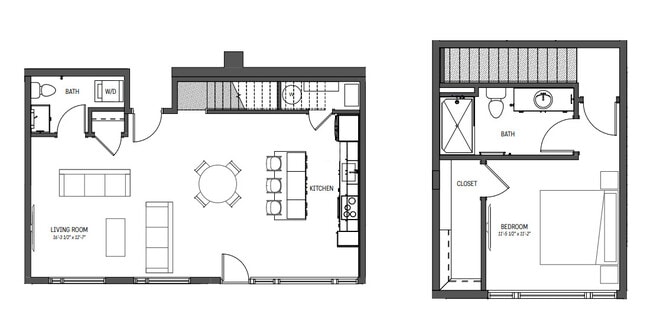 Silver (1x1.5): 994 sqf - Townhome - Izzy