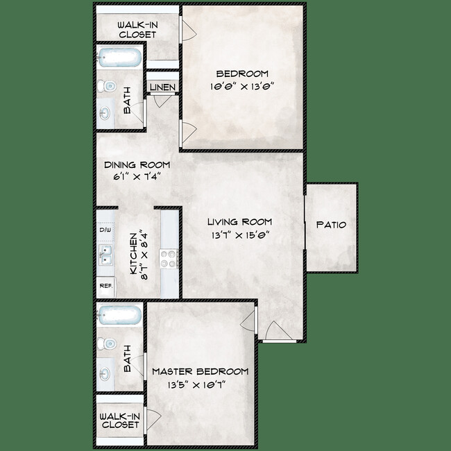 Floorplan - Birchwood Apartments