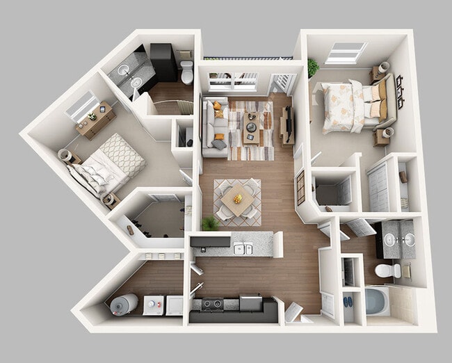 Midtown Grove - B - 2 Beds - 2 Baths - 1168 Sq. ft. - Midtown Grove