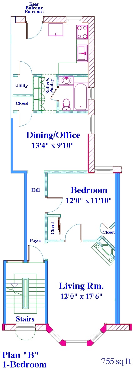 2BR/1BA - Park Avenue