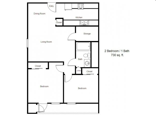 Floorplan - Seville 62+ Apartments