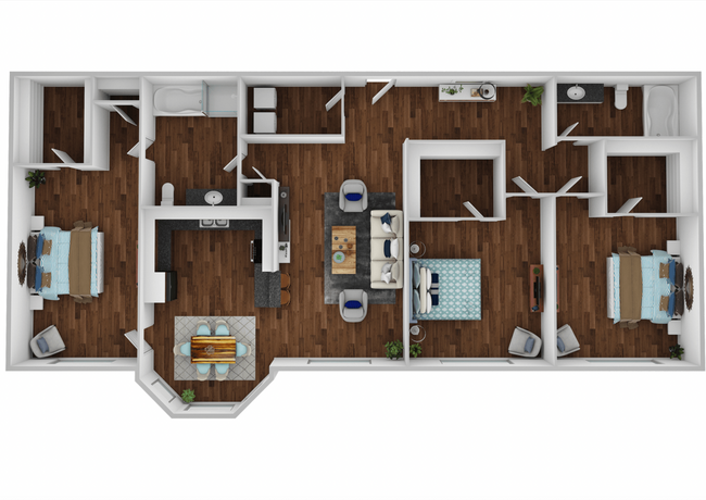 Floorplan - Estates at Hollister Apartments