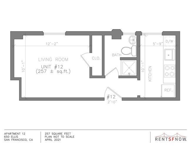 Floorplan - 650 Ellis