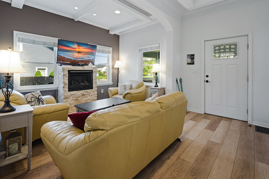 Family Room with Fireplace - 227 16th Ave