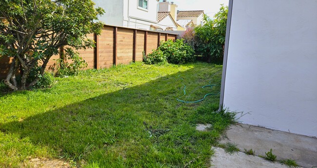 Back yard with Newer Privacy Fence - 517 11th St