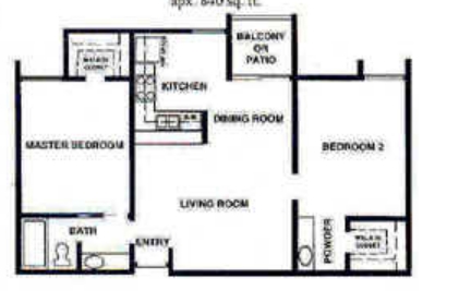2BR/1BA - Parkway Pointe