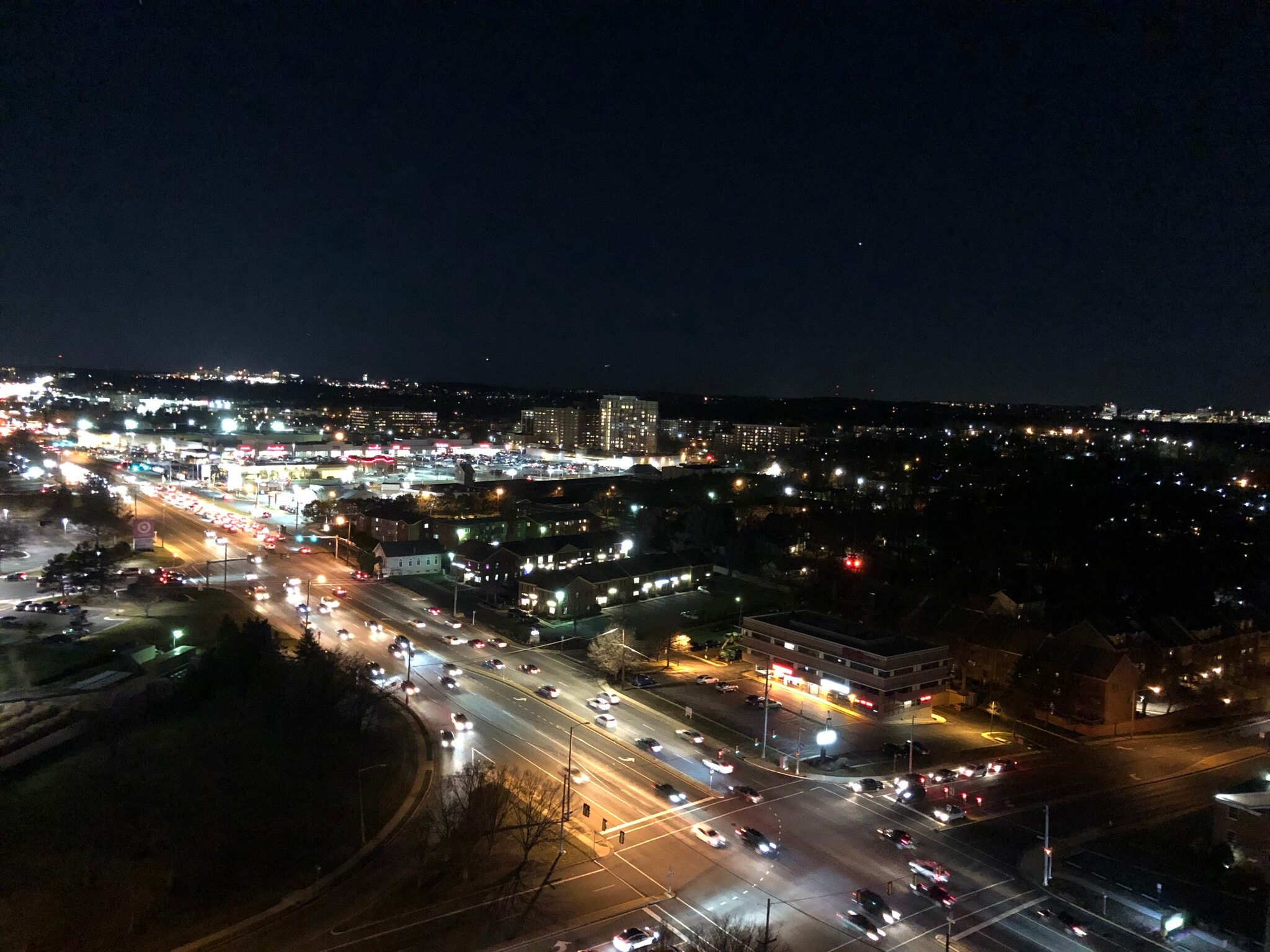 Night view from the balcony - 3701 S George Mason Dr