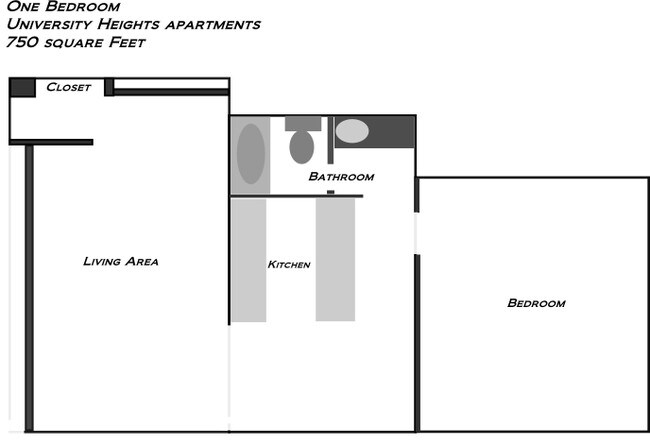 1BR/1BA - The Maples
