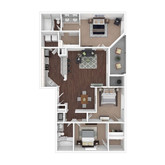 Floorplan - Noble Park Apartments