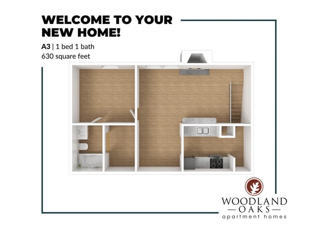 A3 Floor Plan - Woodland Oaks