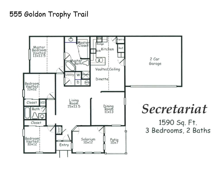 Floor Plan - 555 Goldon Trophy Trl
