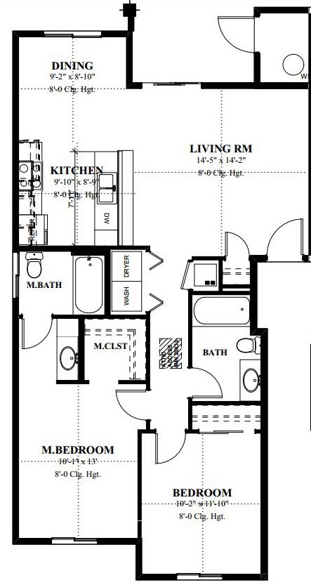 Floorplan - Creekside Apartments