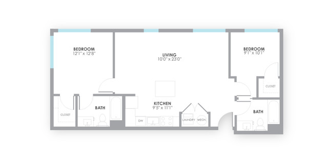 Floorplan - AMP Luxury Apartments