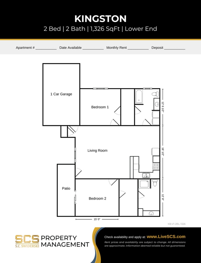 Floorplan - Westwood Estates - Wausau Apartment Community
