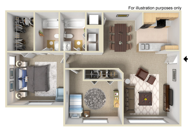 Floorplan - Clipper Bay Apartments