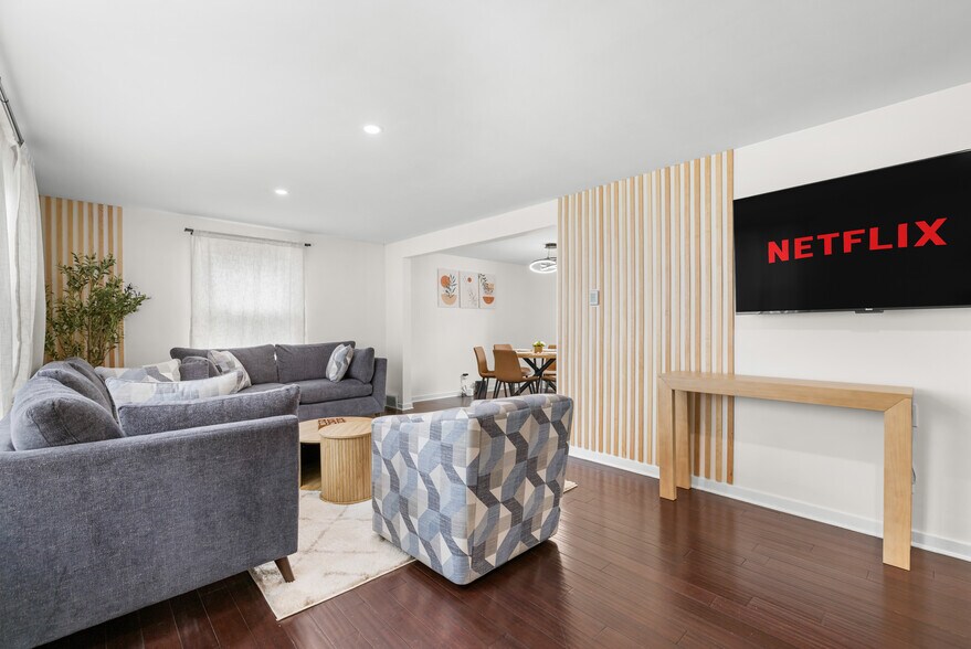 Living Room, thoughtfully designed for a warm homey feeling. - 34 Marquette Ave